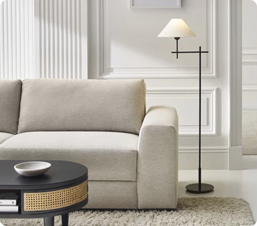 Floor lamps are an excellent source of lighting for living room tasks like reading and puzzle-solving.