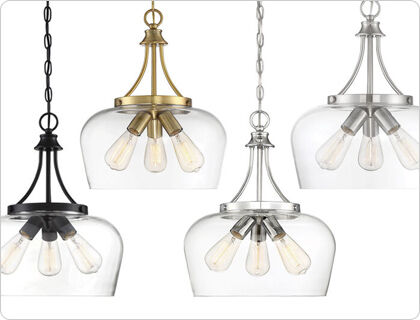 Many fixtures are available in a variety of popular finishes, making them easy & beautiful substitutions in case of another product&rsquo;s unavailability.