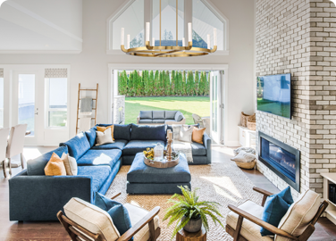 Ambient lighting is the broad illumination that brings a space together.