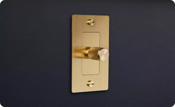 A dimmer is a simple way to add versatility to your existing space