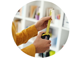 The size of a space can help determine the best fixture size.