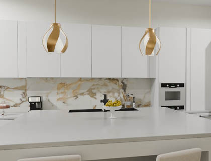 Two pendants can effectively illuminate a large island on their own; a third or fourth add an additional expense with little additional illumination.