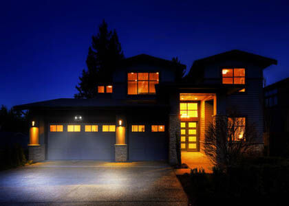 An integrated smart lighting and home security system improves both visibility and safety.