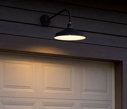 Dark sky compliant exterior lighting meeting new 2026 outdoor lighting regulations.
