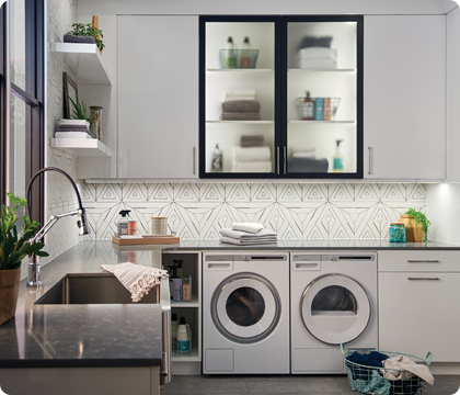 Laundry room lighting designed for everyday functionality