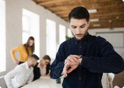 Administrative delays cause a project to slow unexpectedly.