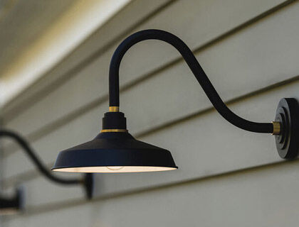 Sustainable outdoor lighting design with shielded fixtures and minimal light pollution.