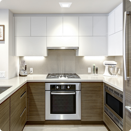 Recessed lighting above a kitchen&rsquo;s workspaces can improve visibility where it&rsquo;s needed most.