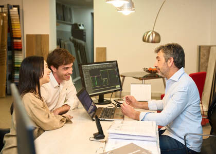 A home design professional clarifies the benefits of smart lighting integration to young homeowners.