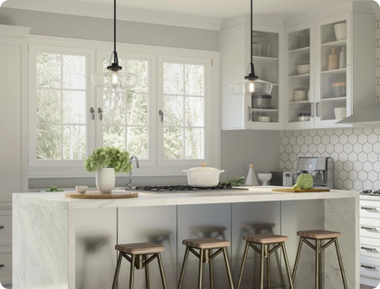 Standard lighting package used in residential home construction