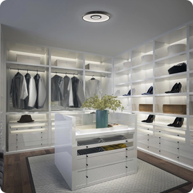 Storage rooms benefit from even lighting throughout the space