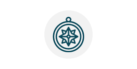 A compass icon