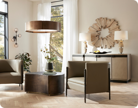 A well-lit living room creating warmth and emotional comfort