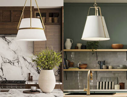 Similar fixtures in a comparable style, finish, scale, and quality make effective Plan B options - not a downgrade, but an attractive alternative.