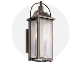 Harbor Row 2 Light 19 inch Olde Bronze Outdoor Wall, Small