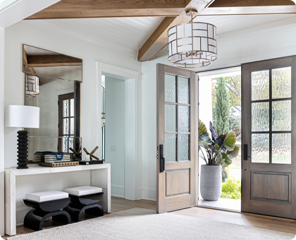 Entryways are the first impression of your interior space, and the right lighting helps them shine.