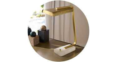 A desk lamp offering focused task lighting.