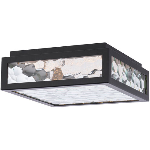 Hawthorne 4 Light 13 inch Black Flush Mount Ceiling Light, dweLED