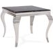 Lexiss 26.5 X 22 inch Black/Silver Side Table