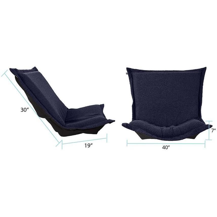 Barbet Royal Blue Chair Cover & Cushion