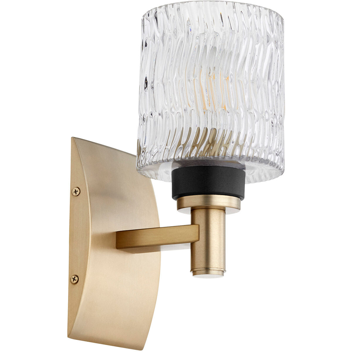 Stadium Wall Mount Wall Light in Aged Brass