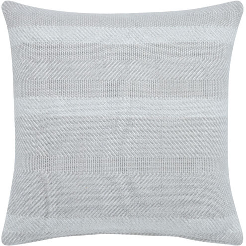 Watts 20 inch Light Grey and Ivory Indoor Pillow
