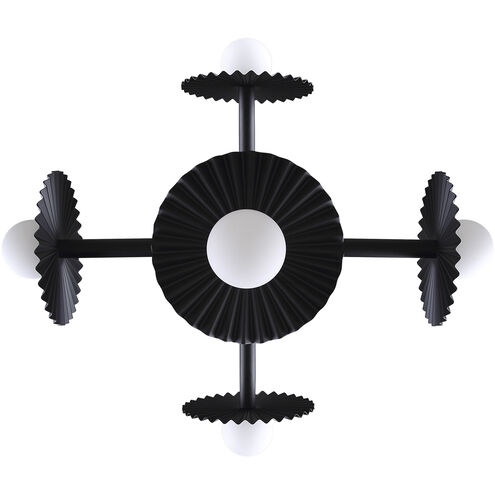 Payton 5 Light 27.5 inch Black Chandelier Ceiling Light