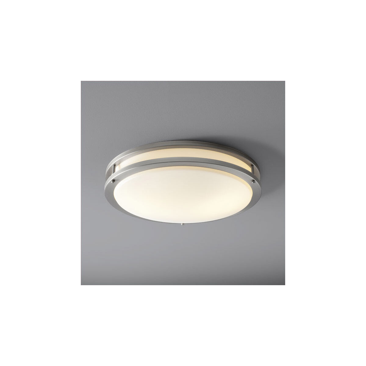 Oracle 2 Light 18 inch Satin Nickel Flush Mount Ceiling Light