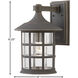 Freeport Coastal Elements Outdoor Wall Mount Lantern in Oil Rubbed Bronze