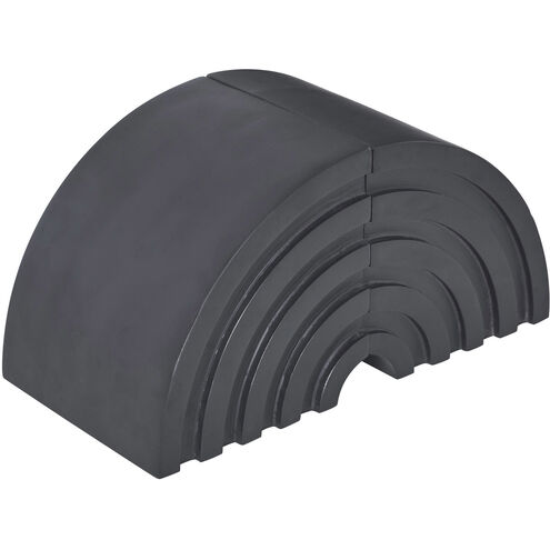 Shavano 5.5 inch Matte Black Bookends, Set of 2