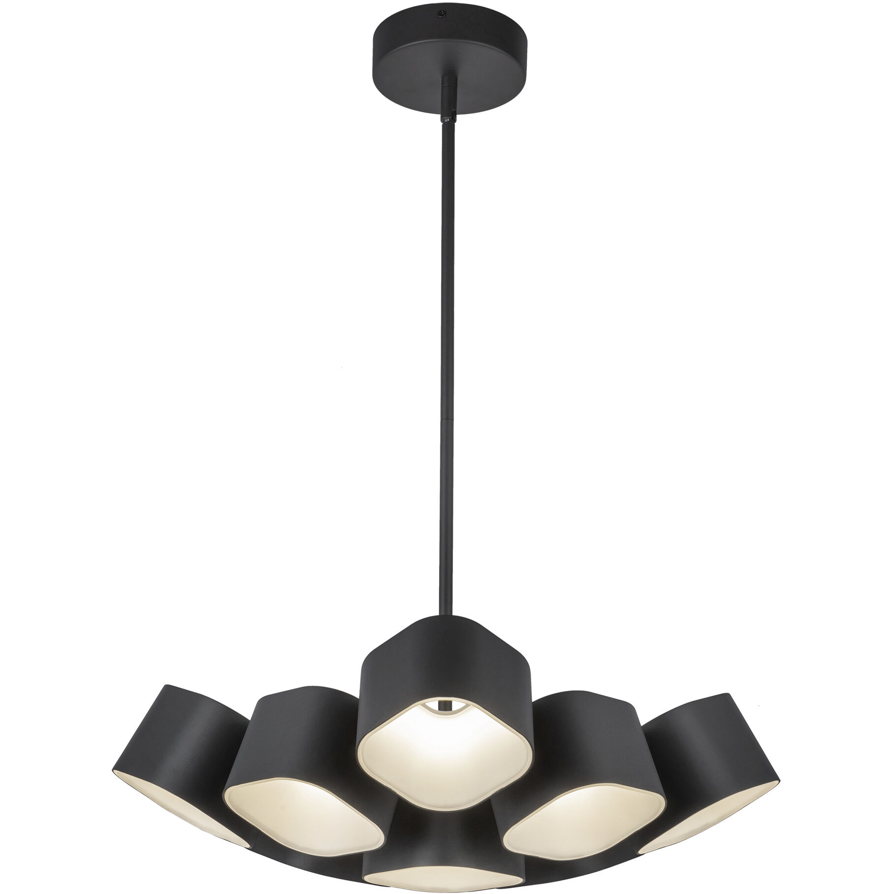 Arena LED 17.63 inch Black Chandelier Ceiling Light