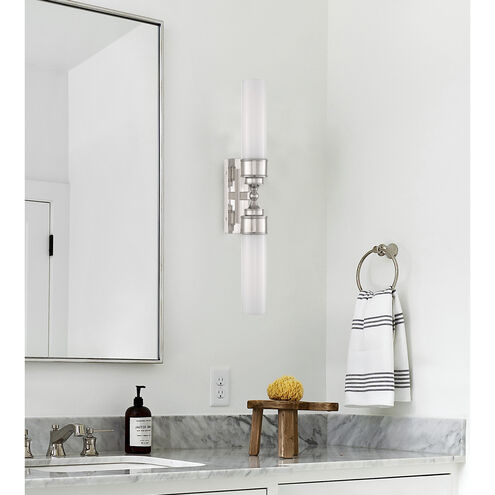 Wilcox 2 Light 5 inch Polished Nickel Bath Wall Sconce Wall Light
