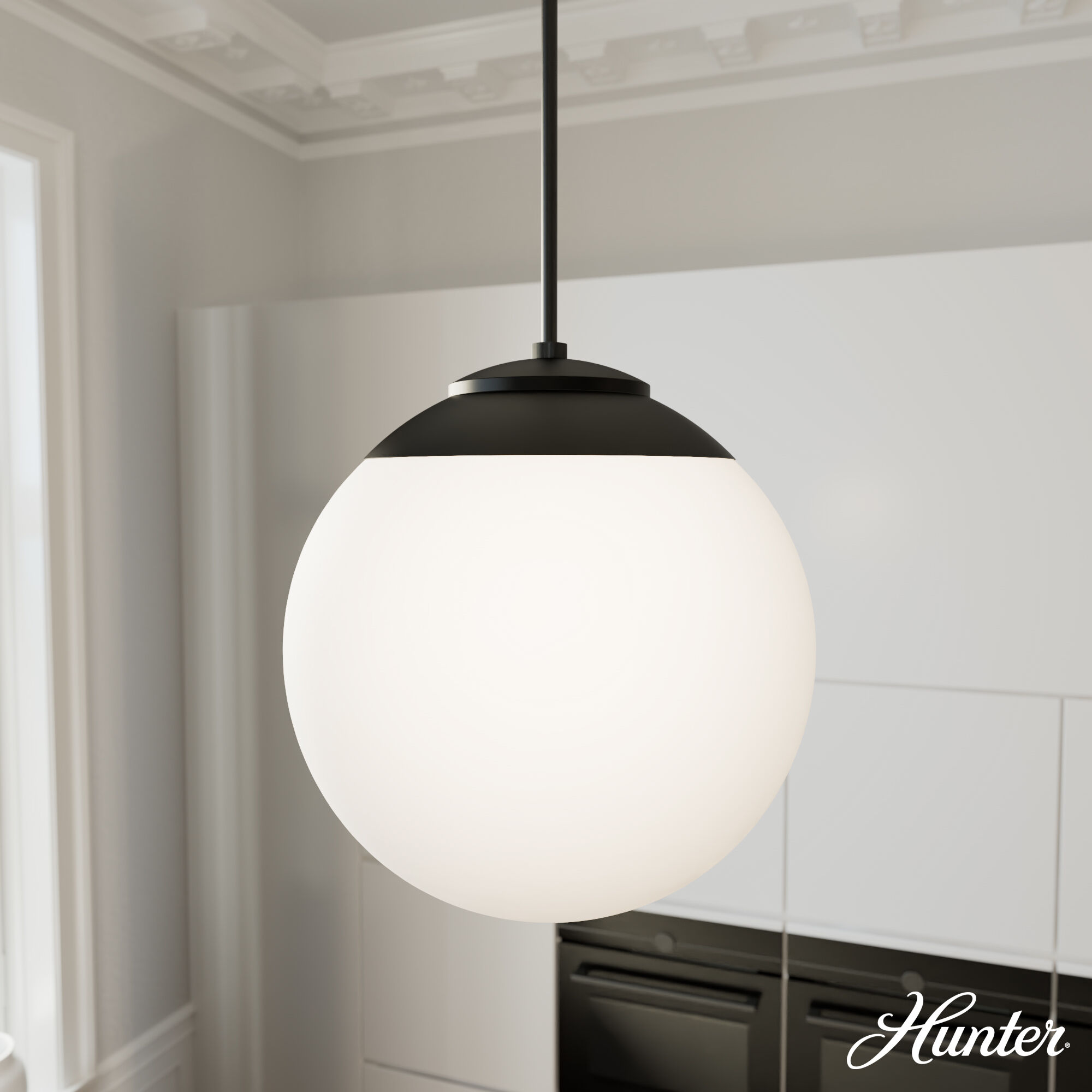 Hepburn 3 Light 16 inch Matte Black Pendant Ceiling Light