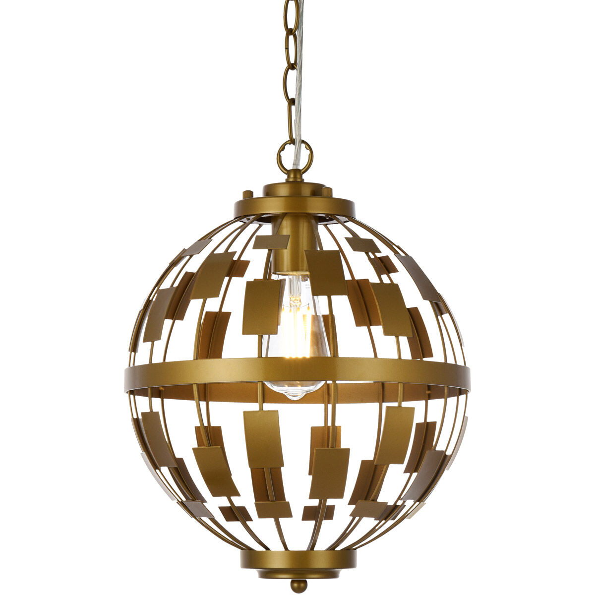 Levante 1 Light 12 inch Brass Pendant Ceiling Light