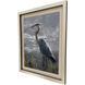 Heron at Guard II Blue and Green and Brown Framed Art