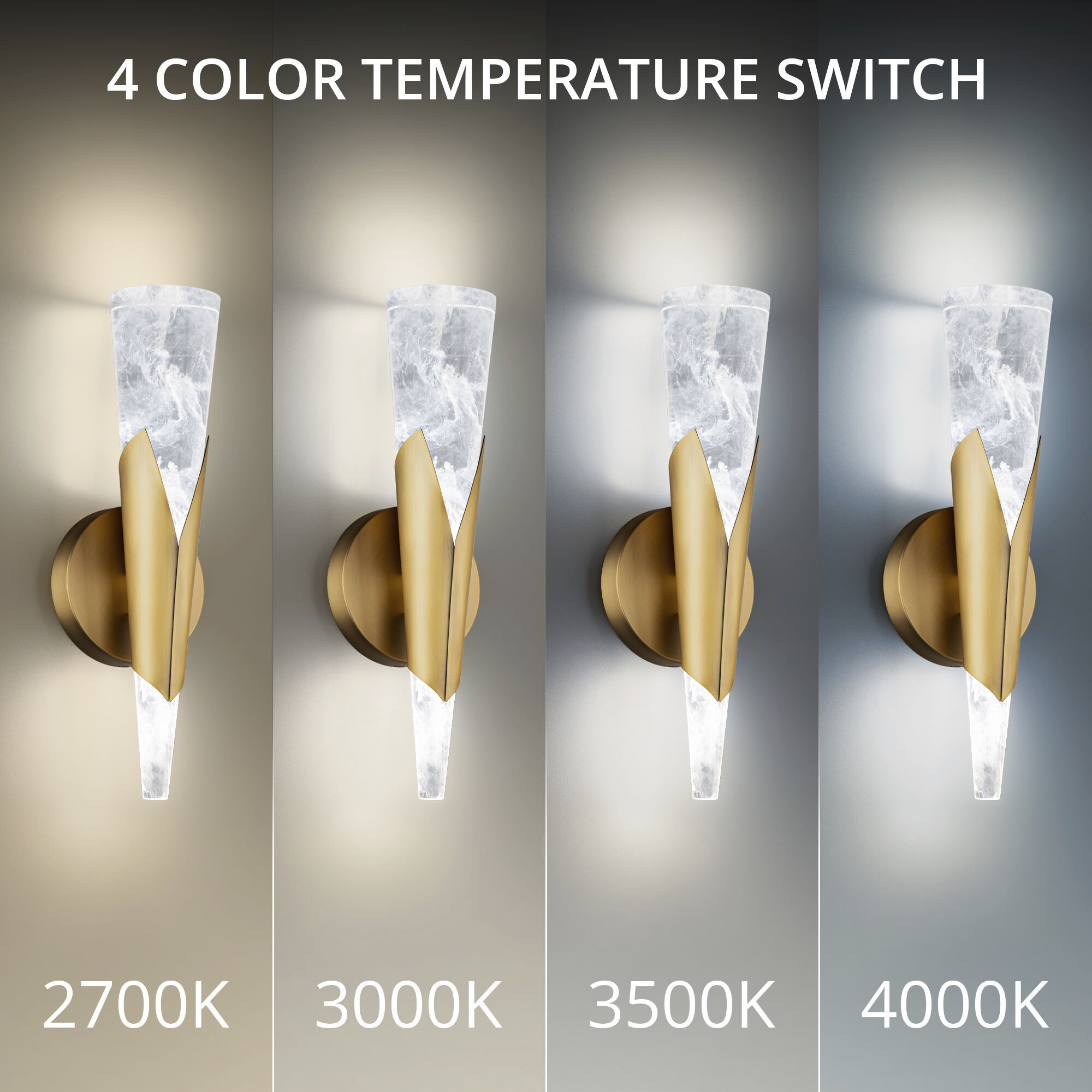 Kilt Wall Sconce Wall Light in 3000K, Aged Brass