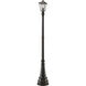 Talbot 1 Light 96.75 inch Oil Rubbed Bronze Outdoor Post Mounted Fixture