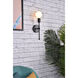 Keely 1 Light 5 inch Black Bath Sconce Wall Light