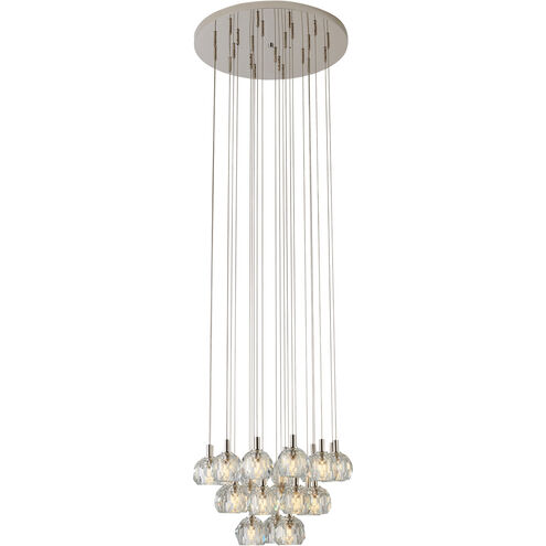 Canada 23 Light 24 inch Polished Nickel Chandelier Ceiling Light