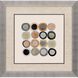 Abstract Collection Elegant Contemporary In Brushed Silver With Black Lip Framed Art