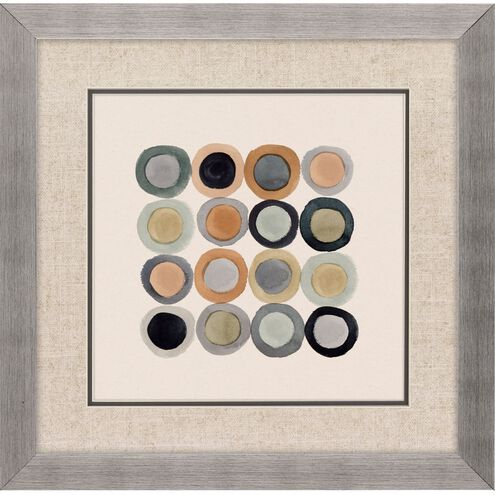 Abstract Collection Elegant Contemporary In Brushed Silver With Black Lip Framed Art