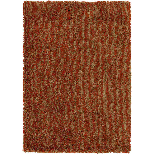 Mellow 36 X 24 inch Burnt Orange Rug