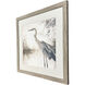 Feathers on Water II Blue and Gray and Beige Framed Art, Propac