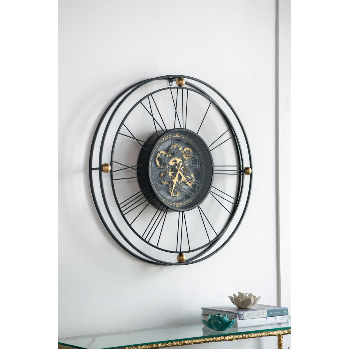 Roman Gear 31.5 X 31.5 inch Wall Clock