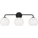 Orley 3 Light 26.5 inch Midnight Black Wall Bath Fixture Wall Light
