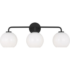 Orley 3 Light 26.5 inch Midnight Black Wall Bath Fixture Wall Light