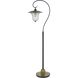 Walcott 65 inch 60.00 watt Dark Bronze and Antique Brass Floor Lamp Portable Light