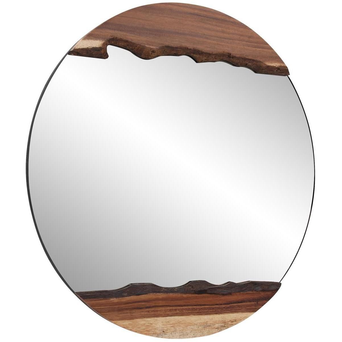 Laguna 37 X 37 inch Natural Wood Mirror