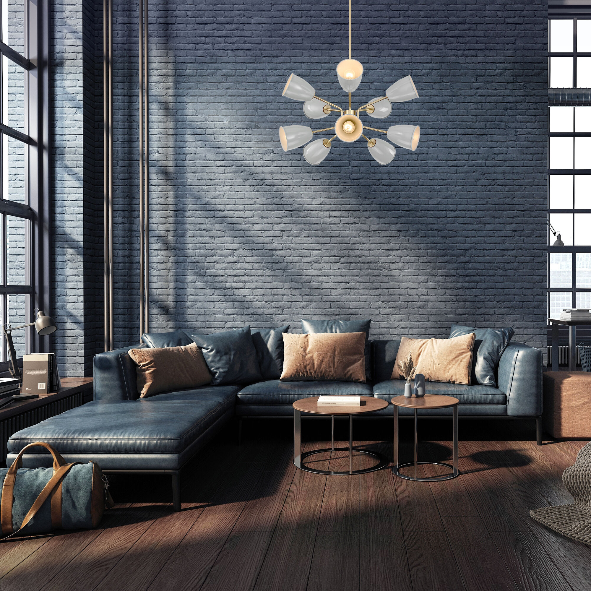 Grey and gold ceiling light shop