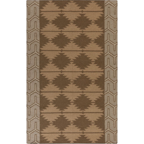 Jewel Tone II 66 X 42 inch Dark Brown, Taupe, Camel Rug